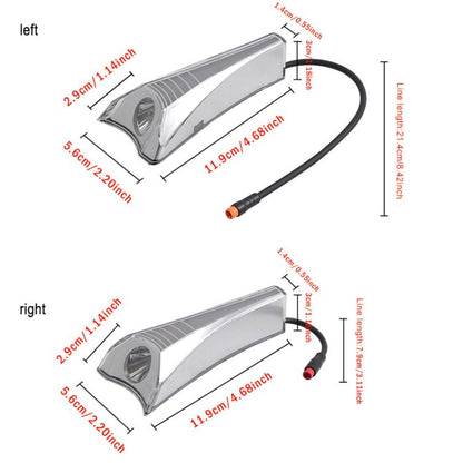 X1669 For INOKIM OXO OX Electrical Scooter Front Light High Brightness LED Decorative Light Accessories(Right) by bashfashion