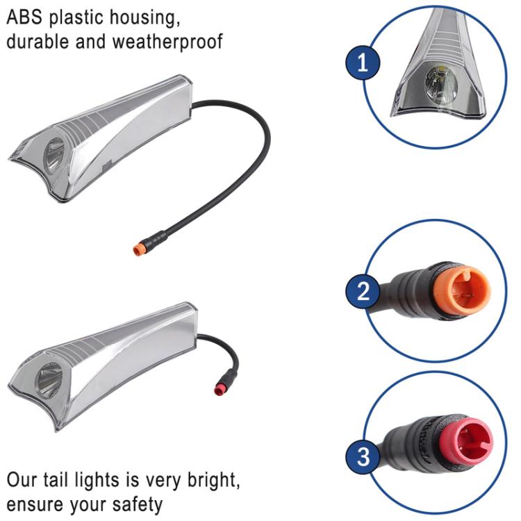 X1669 For INOKIM OXO OX Electrical Scooter Front Light High Brightness LED Decorative Light Accessories(Right) by bashfashion