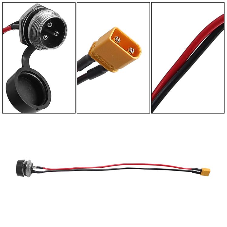 X1671 For INOKIM OXO OX Electrical Scooter Power Port Components GX16 3-Pin Aviation Header Charging Socket by bashfashion