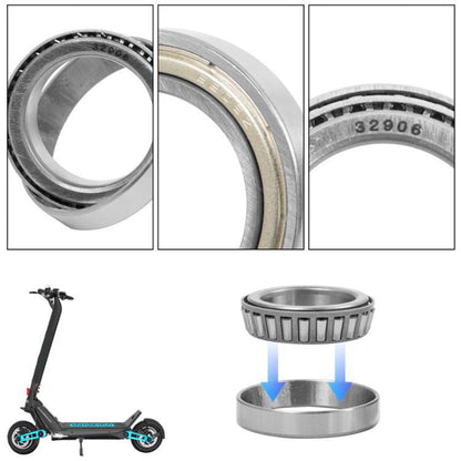 X0845 For INOKIM OXO OX Electrical Scooter Steering Shaft Bearing Repair Replacement Parts, Style: Upper+Lower Bearing by bashfashion