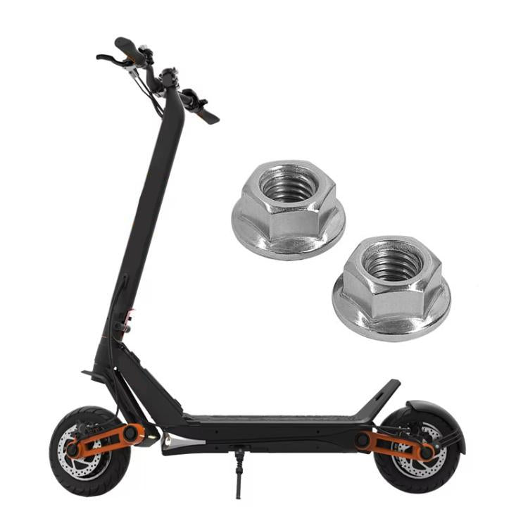 2xX1398 For INOKIM OXO OX Electrical Scooter Universal M12 Iron Flange Nut With Teeth For Fixing Motor Shaft by bashfashion