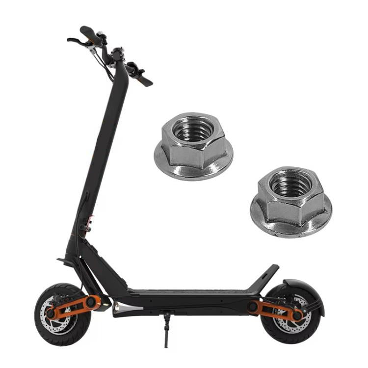 2xX1399 For INOKIM OXO OX Electrical Scooter Universal Tooth M14 Iron Flange Nut For Fixing Motor Shaft by bashfashion