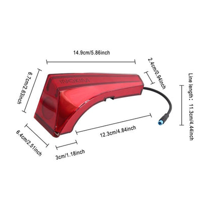 X1666 For INOKIM OXO OX Electrical Scooter LED Tail Decorative Light Safety Warning Lamp Replacement Parts by bashfashion