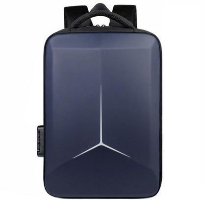 15.6-16.6 Inch Hard Shell Laptop Backpack with USB+Type-C Charging Ports Unisex Anti-Theft Business Travel Bag Airbag Blue by bashfashion