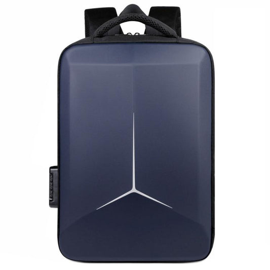 15.6-16.6 Inch Hard Shell Laptop Backpack with USB+Type-C Charging Ports Unisex Anti-Theft Business Travel Bag Airbag Blue by bashfashion