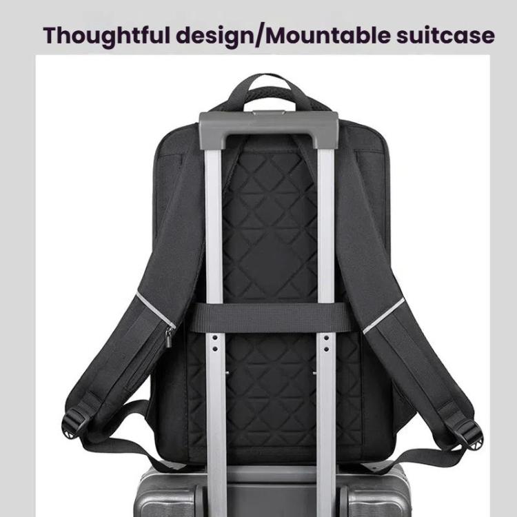 15.6-16.6 Inch Hard Shell Laptop Backpack with USB+Type-C Charging Ports Unisex Anti-Theft Business Travel Bag Black by bashfashion