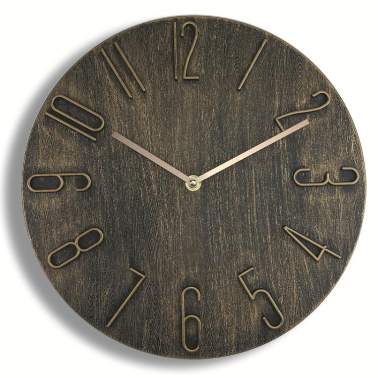 12 Inch Frameless Minimalist Wall Clock Silent Modern Quartz Clock for Living Room, Bedroom, Kitchen, Color: Gold Bronze by bashfashion