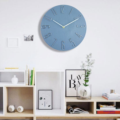 12 Inch Frameless Minimalist Wall Clock Silent Modern Quartz Clock for Living Room, Bedroom, Kitchen, Color: White by bashfashion