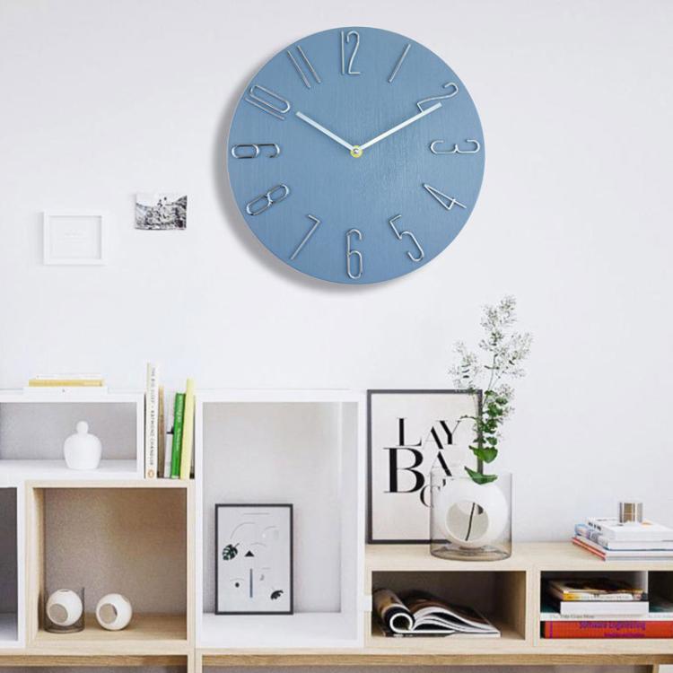 12 Inch Frameless Minimalist Wall Clock Silent Modern Quartz Clock for Living Room, Bedroom, Kitchen, Color: Black by bashfashion