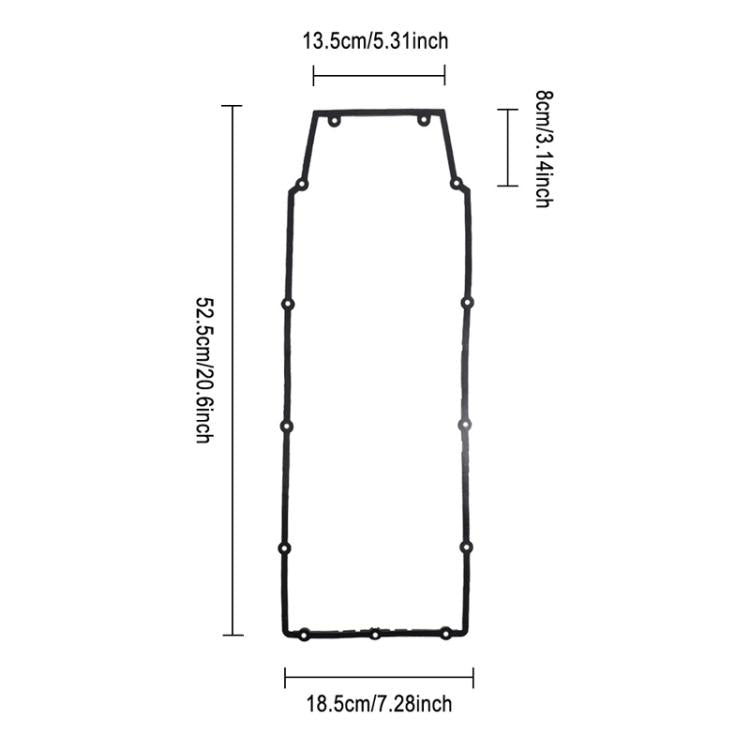 X1667 For INOKIM OXO OX Electrical Scooter Waterproof Sealing Ring For Sealing The Seam Between Floorboard And Cover by bashfashion