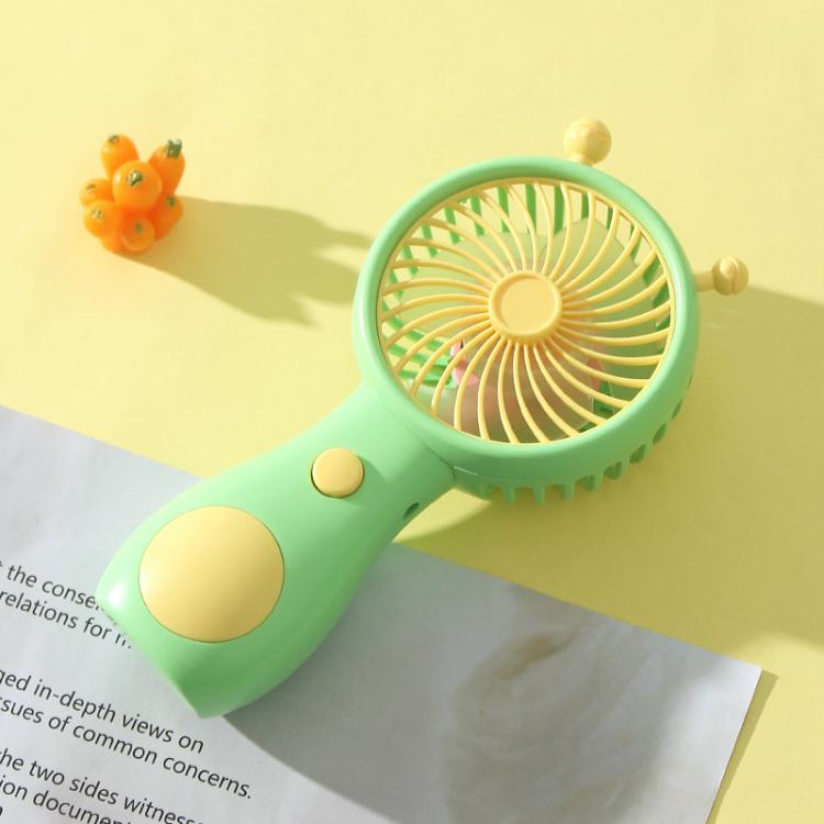 Cute Small Snail Handheld USB Rechargeable Fan Portable Mini Compact Pocket Fan(Green) by bashfashion