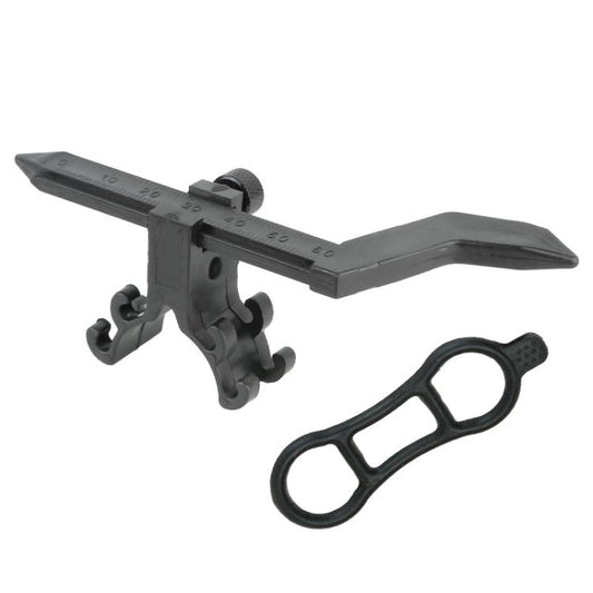 Bicycle Rim Adjustment Platform Correction Mechanical Tool, Color: BT110B Black Without Dial by bashfashion