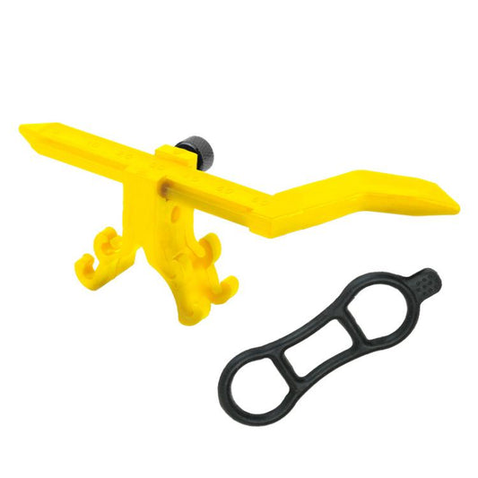 Bicycle Rim Adjustment Platform Correction Mechanical Tool, Color: BT110B Yellow Without Dial by bashfashion