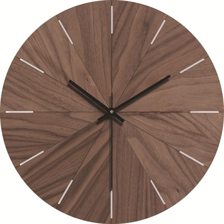 12-inch Imitation Wood Grain Texture Decorative Wall Clock Silent Quartz Clock Holiday Gift HR-CMW01 by bashfashion