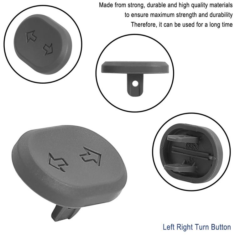 For Ninebot G2 MAX 2 F2 PRO Electric Scooter Turn Signal Switch Button - Replacement LED Light Control Switch(Black) by bashfashion