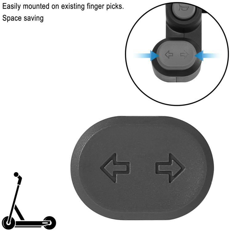 For Ninebot G2 MAX 2 F2 PRO Electric Scooter Turn Signal Switch Button - Replacement LED Light Control Switch(Black) by bashfashion