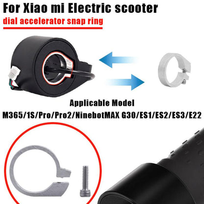 2pcs /Pack Accelerator Dial Snap Ring For Xiaomi M365/1S/Pro/Pro 2/Ninebot MAX G30/ES1/ES2/ES3/E22(White) by bashfashion