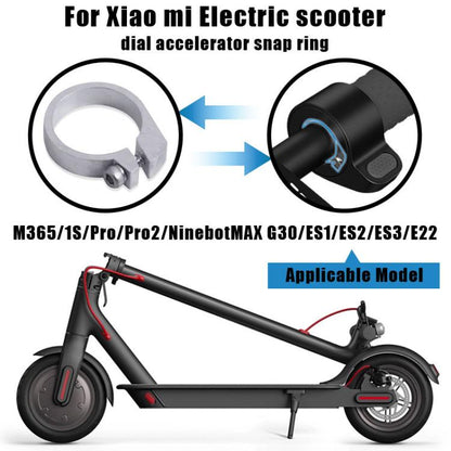 2pcs /Pack Accelerator Dial Snap Ring For Xiaomi M365/1S/Pro/Pro 2/Ninebot MAX G30/ES1/ES2/ES3/E22(White) by bashfashion