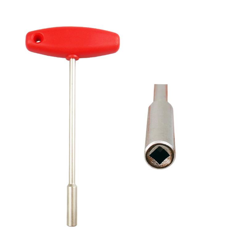 Hidden Spoke T-shaped Wrench Bicycle Tool Socket(Square Hole 3.6mm) by bashfashion