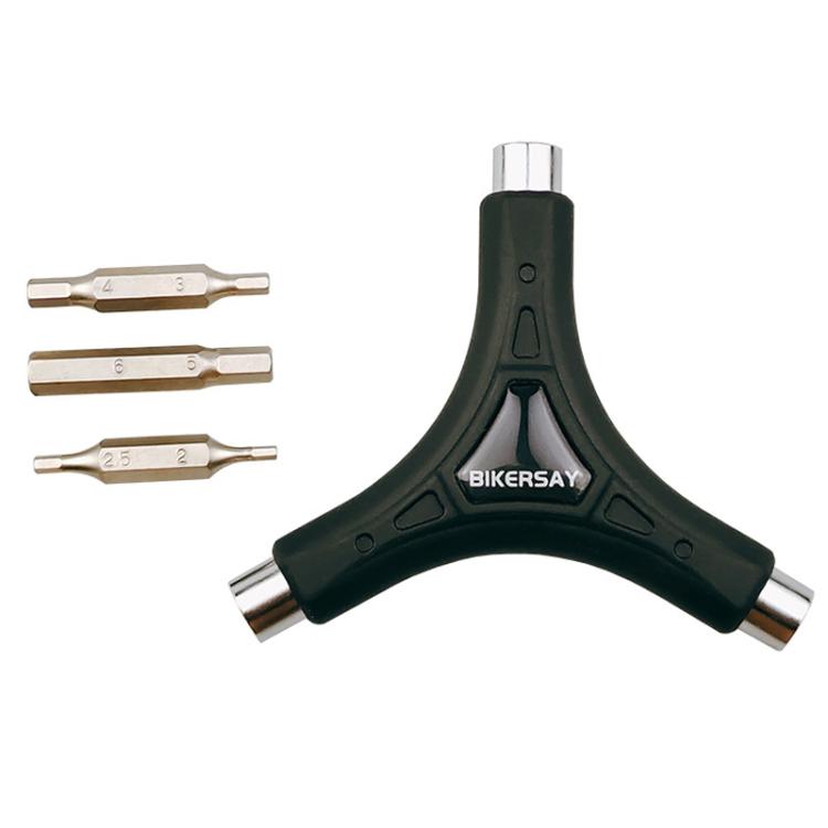 BIKERSAY Bicycle Multi-Function Triangular Hexagonal Y-Type Wrench(BT060) by BIKERSAY