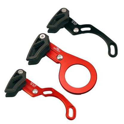 Bicycle Front Derailleur Single-Plate Positive Negative Tooth Chain Guide, Color: ISG03 Model Red by BIKERSAY