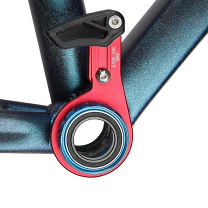 Bicycle Front Derailleur Single-Plate Positive Negative Tooth Chain Guide, Color: BB Center Shaft Model Red by BIKERSAY