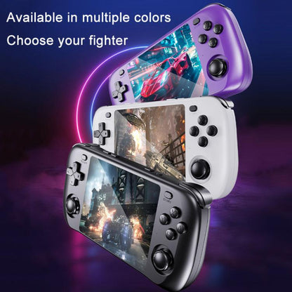 H36S 3.5 Inch IPS HD Screen Retro PSP Game Console Linux System GBA Handheld Video Game Console, Memory: 128G(Purple) by bashfashion