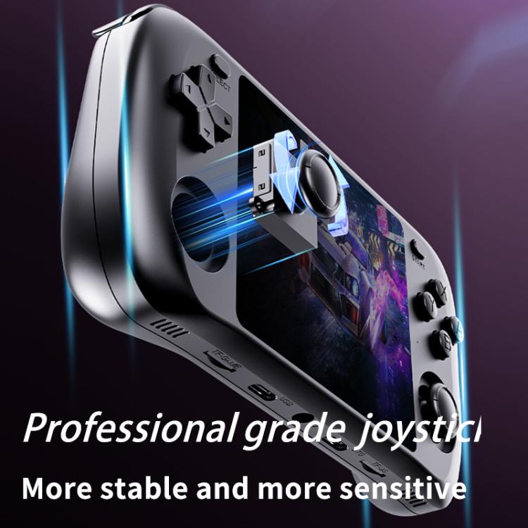 H36S 3.5 Inch IPS HD Screen Retro PSP Game Console Linux System GBA Handheld Video Game Console, Memory: 64G(Black) by bashfashion