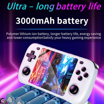 H36S 3.5 Inch IPS HD Screen Retro PSP Game Console Linux System GBA Handheld Video Game Console, Memory: 64G(Black) by bashfashion