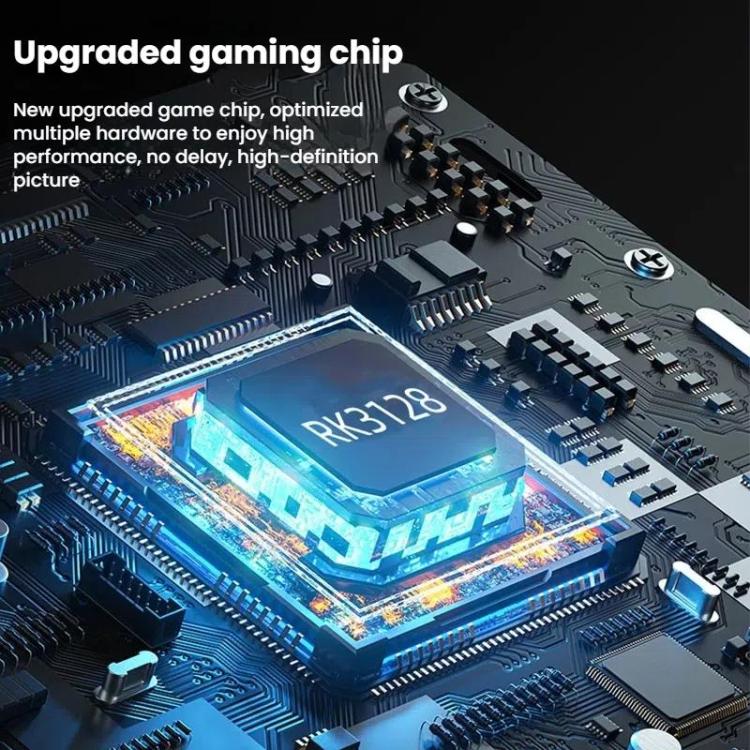 XF43 Retro Handheld Game Console Open Source 4.3 Inch Large Screen Gaming Video Players Console 128G(Black) by bashfashion