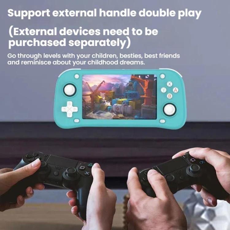 XF43 Retro Handheld Game Console Open Source 4.3 Inch Large Screen Gaming Video Players Console 128G(Gray) by bashfashion