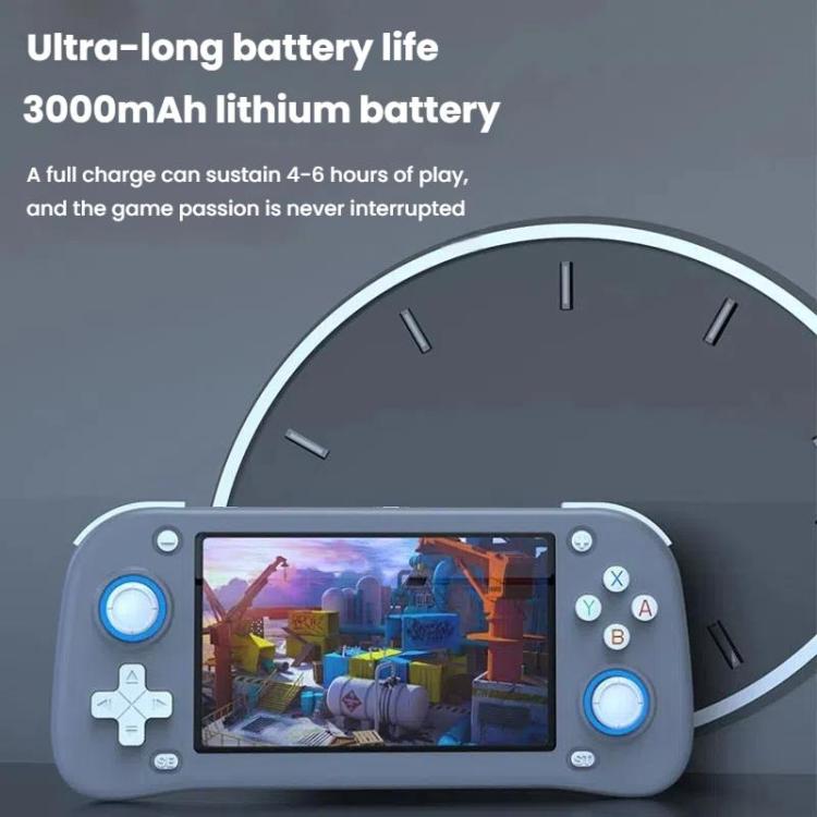 XF43 Retro Handheld Game Console Open Source 4.3 Inch Large Screen Gaming Video Players Console 128G(White) by bashfashion