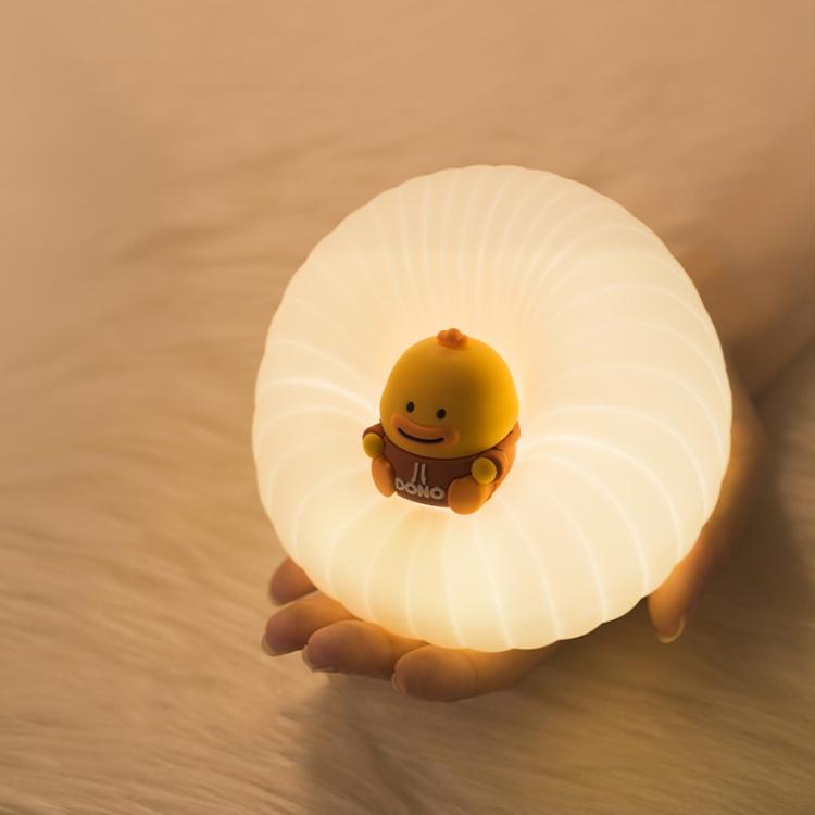 ICARER FAMILY IF-YD01 Cartoon Silicone Night Light Bedroom Bedside Lamp Baby Feeding Lamp(Beige) by ICARER FAMILY