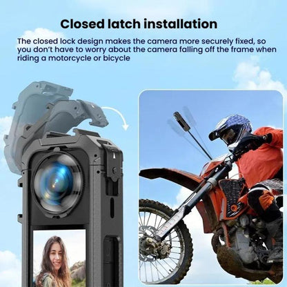 For Insta360 X5 Plastic Protective Frame Magnetic Quick-Release Camera Cage Expansion Bracket by bashfashion