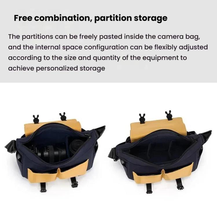 Cwatcun D191 Large Shoulder Camera Bag Waterproof Crossbody Microsingle DSLR Camera Messenger Bag by Cwatcun