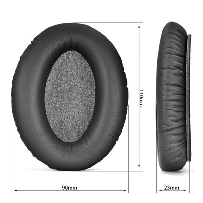 For Sennheiser HD 300 Pro Headphone 1pair Earpads Protein Leather Ear Curisons(Black) by bashfashion