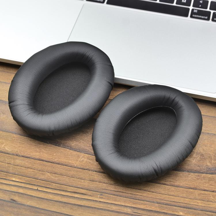 For Sennheiser HD 300 Pro Headphone 1pair Earpads Protein Leather Ear Curisons(Black) by bashfashion