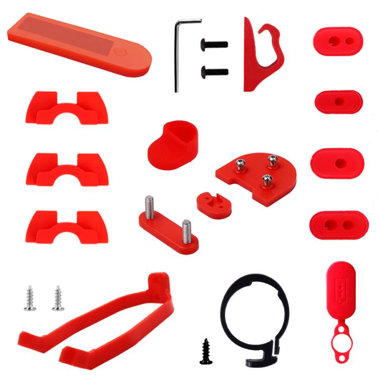 For Xiaomi M365 / M365 Pro Scooter Spare Parts Kit Replacement(Red) by bashfashion