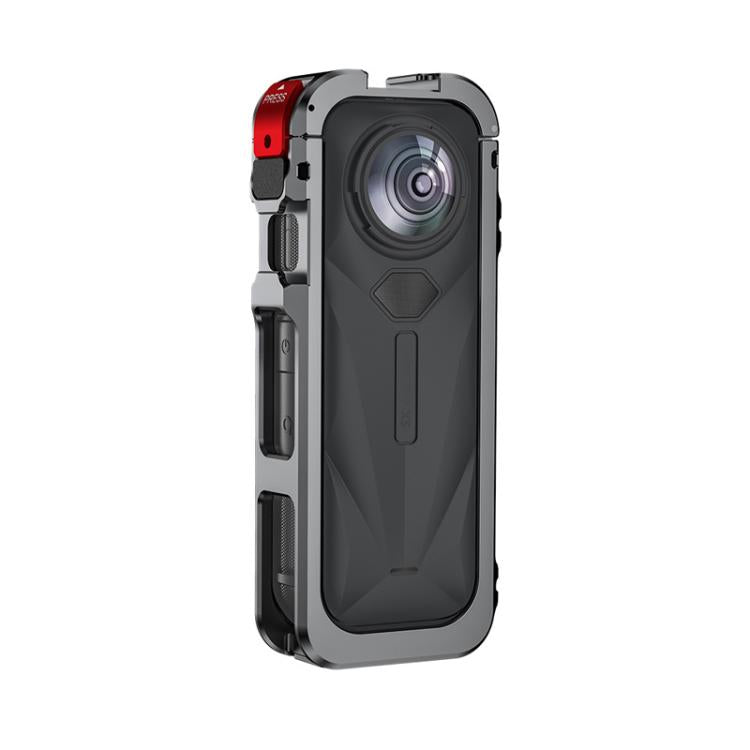 For Insta360 X5 Camera Flymile Metal Frame Lens Cover Set Rabbit Cage Expansion Bracket(Metal Color) by Flymile