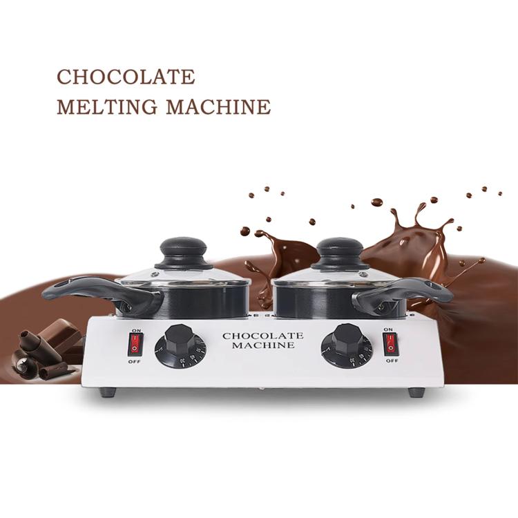 Dessert Making Double Cylinder Chocolate Hot Melt Machine UK Plug by bashfashion