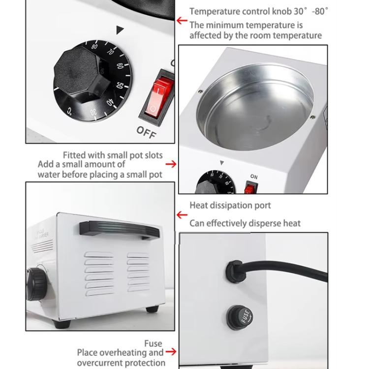 Dessert Making Double Cylinder Chocolate Hot Melt Machine UK Plug by bashfashion