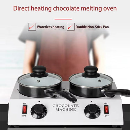 Dessert Making Double Cylinder Chocolate Hot Melt Machine US Plug by bashfashion