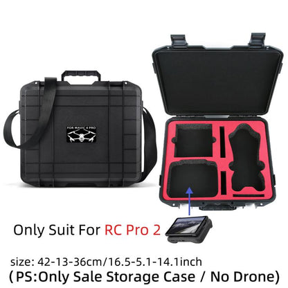 For DJI Mavic 4 Pro Creator Combo RC Pro 2 Explosion-Proof Case Storage Box Suitcase With Shoulder Strap(White Pattern) by bashfashion