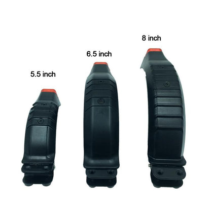 6.5 Inch Rear Mudguard Rear Wheel Brake Fender With Safe Light For Carbon Fiber Scooter by bashfashion