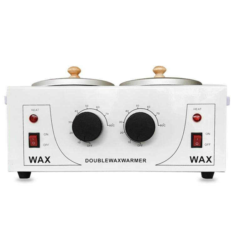 Double Pots Chocolate Melt Machine Temperature Control Hand Wax Machine Hand Heat Stirring Tool(EU Plug) by bashfashion