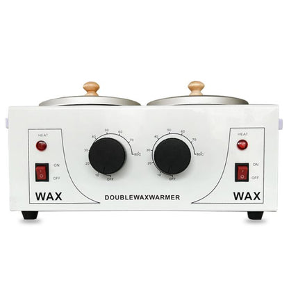 Double Pots Chocolate Melt Machine Temperature Control Hand Wax Machine Hand Heat Stirring Tool(US Plug) by bashfashion