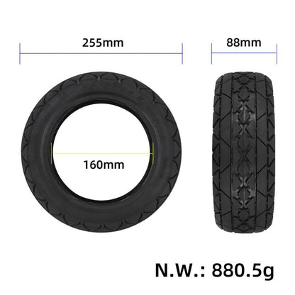 10 Inch Tubeless Tire 75/50-6.5 Non-Slip Vacuum Tire for Electric Scooters by bashfashion