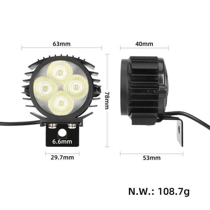 For KuKirin G2 Pro / G2 Max Electric Scooter Headlight Assembly LED Front Light Bulb Replacement Part by bashfashion