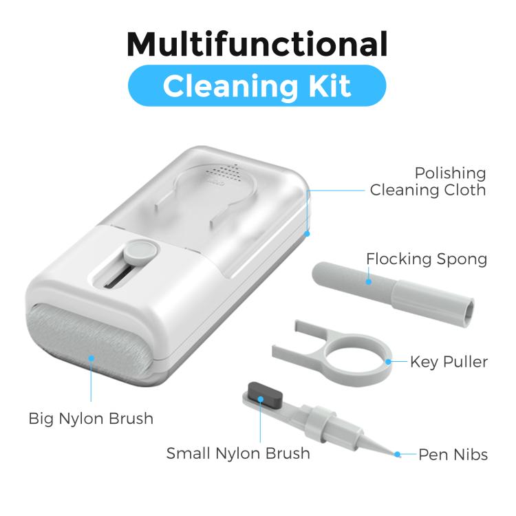 AhaStyle WG93 6 In 1 Earphone Phone Keyboard Multi-Functional Cleaning Tools by AhaStyle