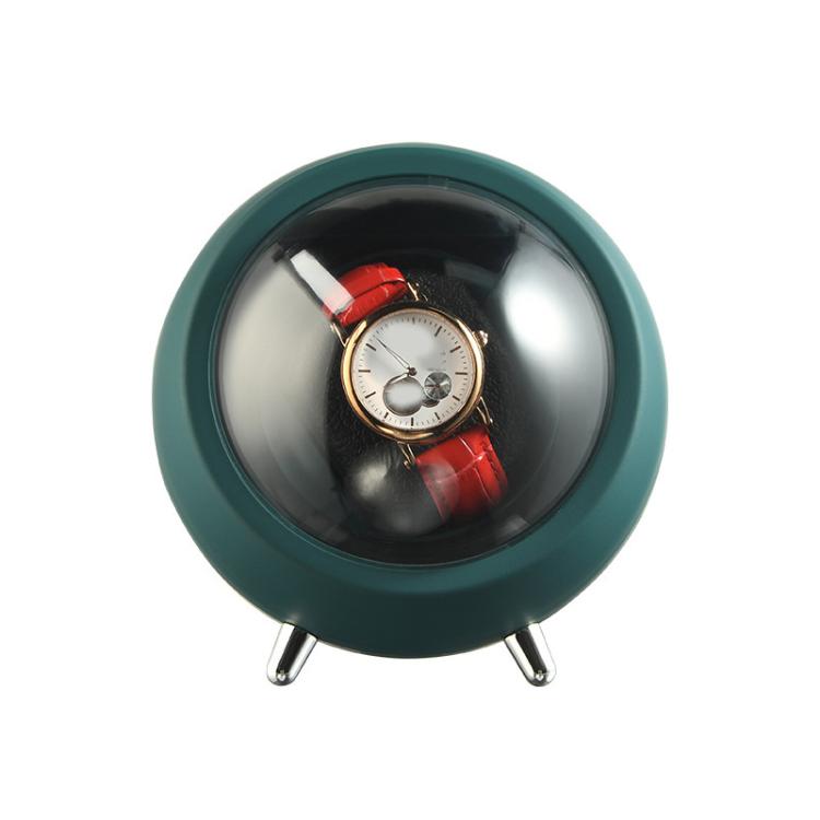 Smart Watch Winder With Anti-Magnetic Protection Silent Operation Dual Power Modes USB/Battery(Green) by bashfashion